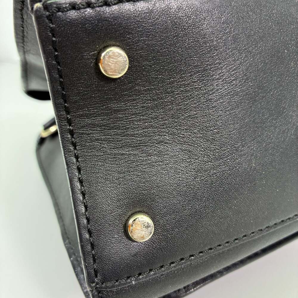 Kate Spade 2 Park Avenue Beau Bag Leather Satchel with Ostrich Emboss Handles - Picture 12 of 15